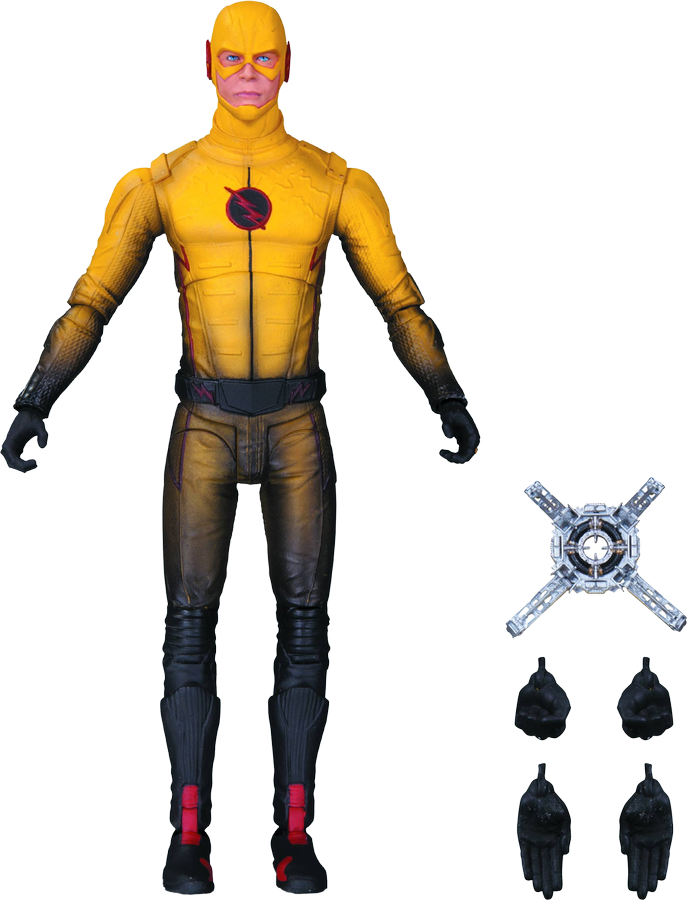 Tv Reverse Flash Action Figure - Dc Collectibles Reverse Flash Figure (687x900), Png Download