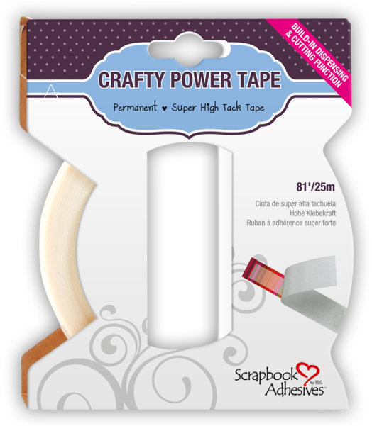 Crafty Power Tape Dispenser 81ft - 3l Permanent Photo Tape (600x600), Png Download