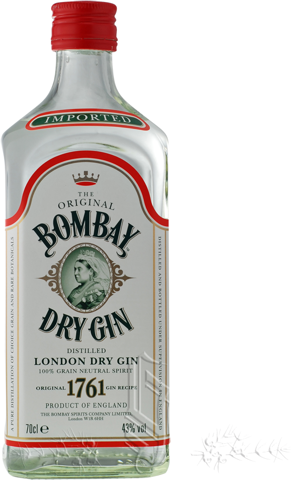 Dry Gin - Bombay Dry Gin 750ml (1000x1000), Png Download