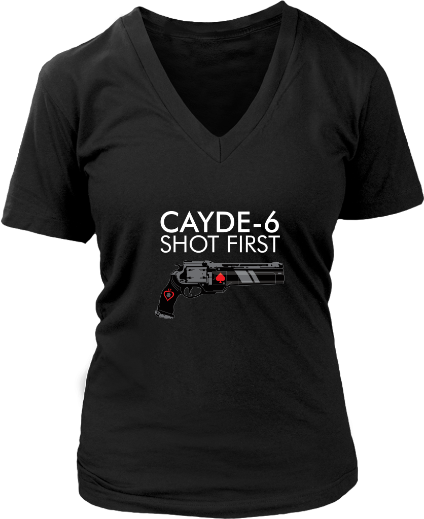 Destiny Cayde 6 Shot First Women's V Neck T Shirt - Vintage Patriotic Flag Of Colorful Colorado Shirt (1024x1024), Png Download