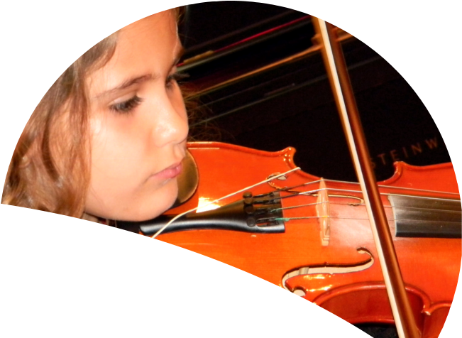 Little Girl Playing A Violin - Violin (655x655), Png Download