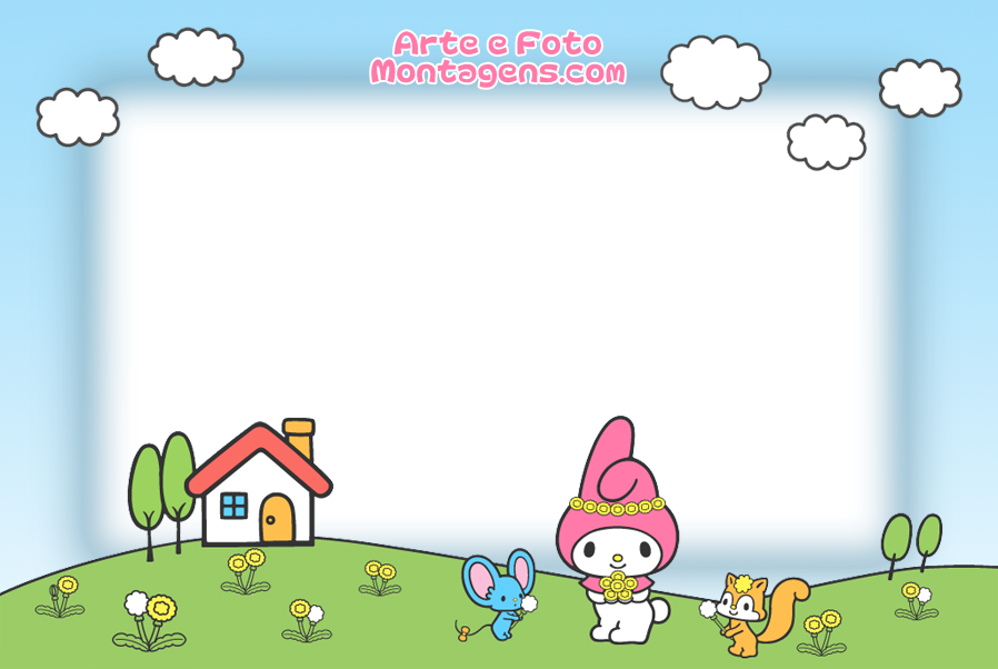 Montagem Para Fotos - My Melody (898x602), Png Download