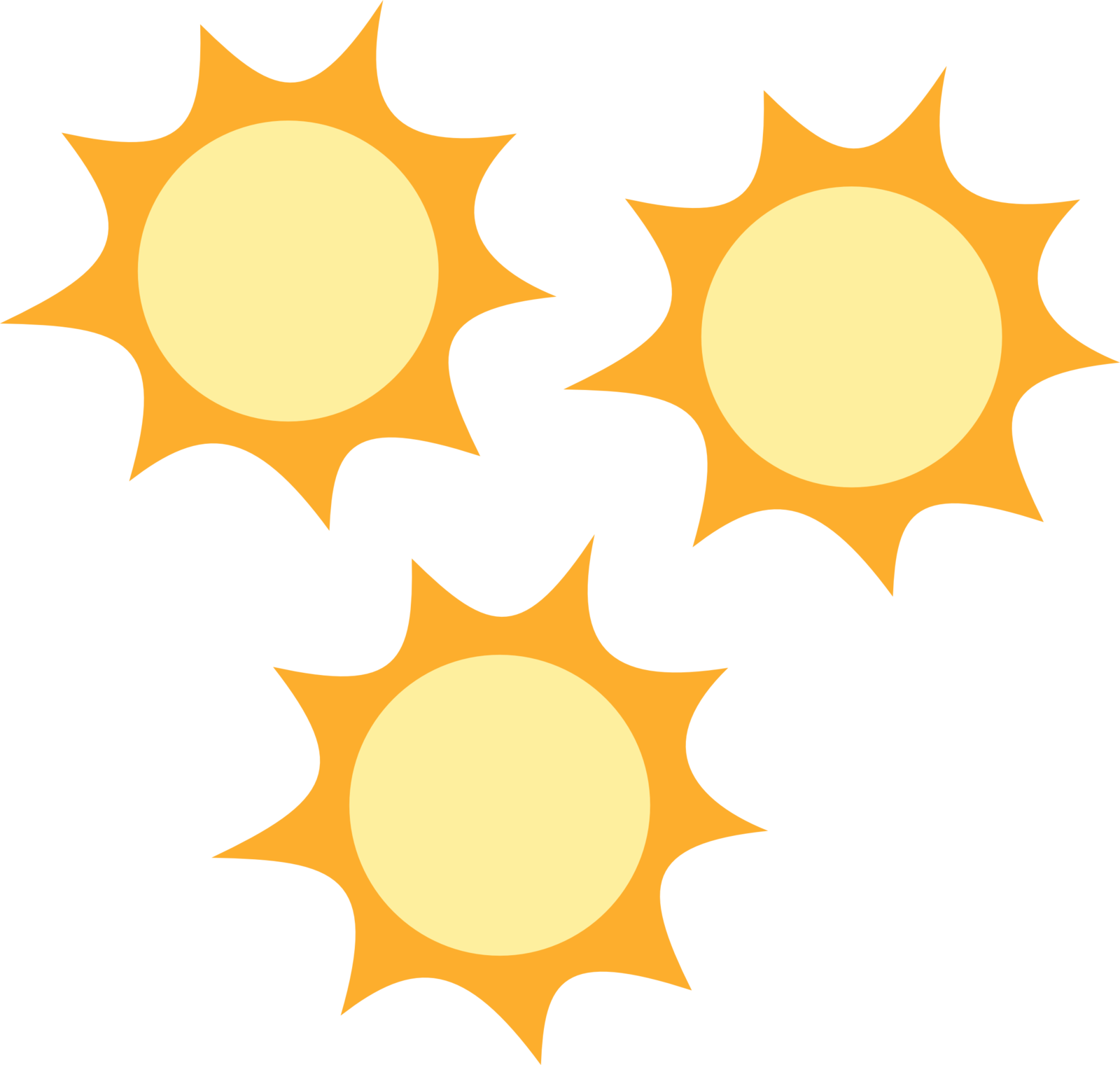 Triple Sun Cutie Mark By The Smiling Pony - Sunny Rays Cutie Mark (1600x1521), Png Download