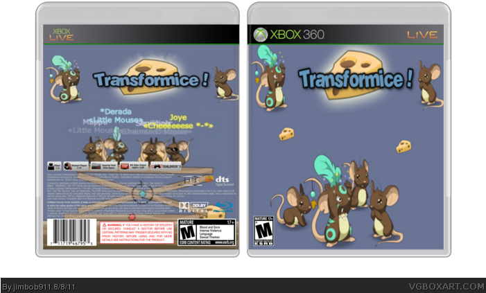 Transformice Box Art Cover - Xbox 360 (700x452), Png Download
