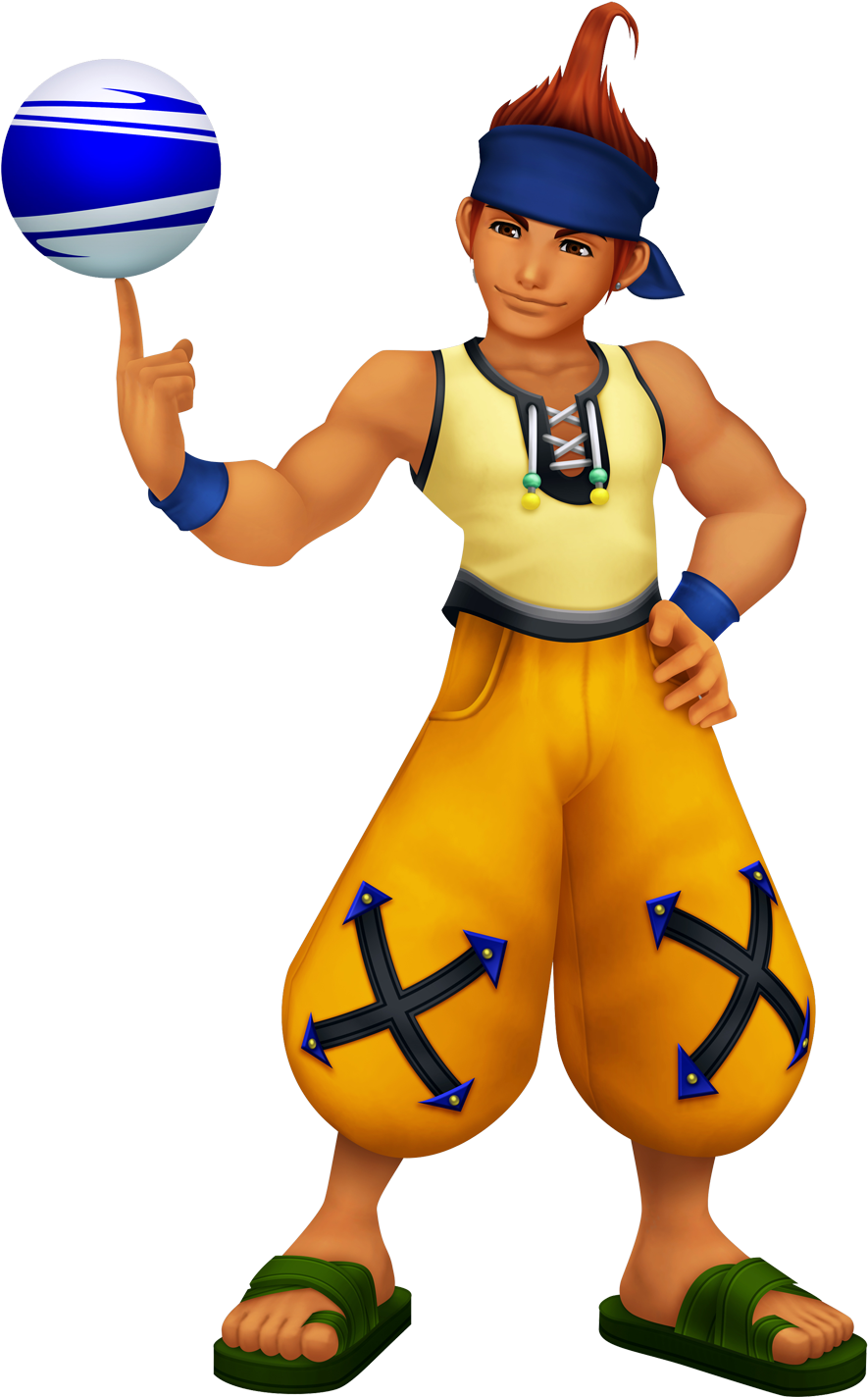 Wakka - Kingdom Hearts Series Ultimania Memorial (1000x1504), Png Download