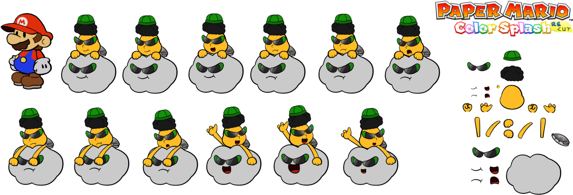 Ld The Lakitu - Cartoon (2000x735), Png Download