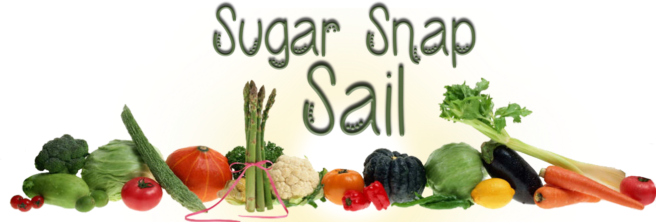 Sugar Snap Sail - Fruit And Vegetable Background Clipart (1301x448), Png Download