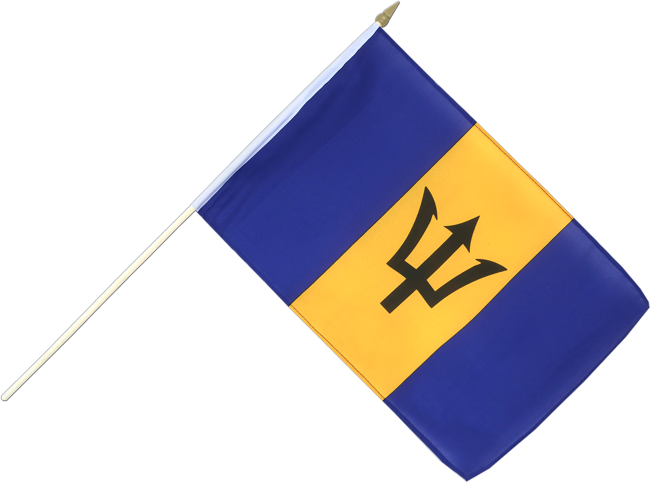 Hand Waving Flag 12x18" - Barbados Flag Png (1500x1260), Png Download