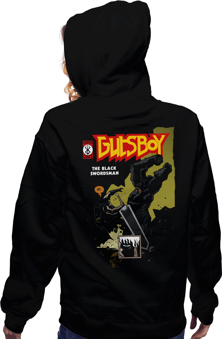 Gutsboy - Hoodie (930x1294), Png Download