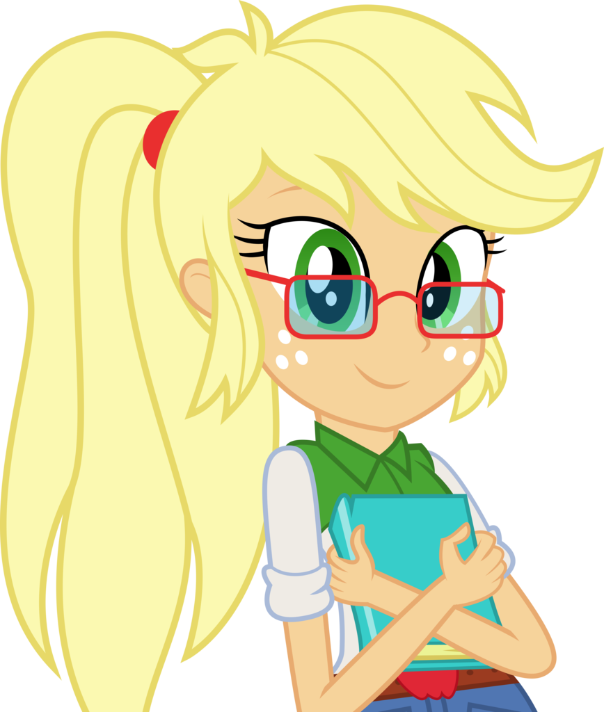 Clip Transparent Stock Alternate Hairstyle Applejack - De My Little Pony Equestria Girls Applejack (868x1024), Png Download