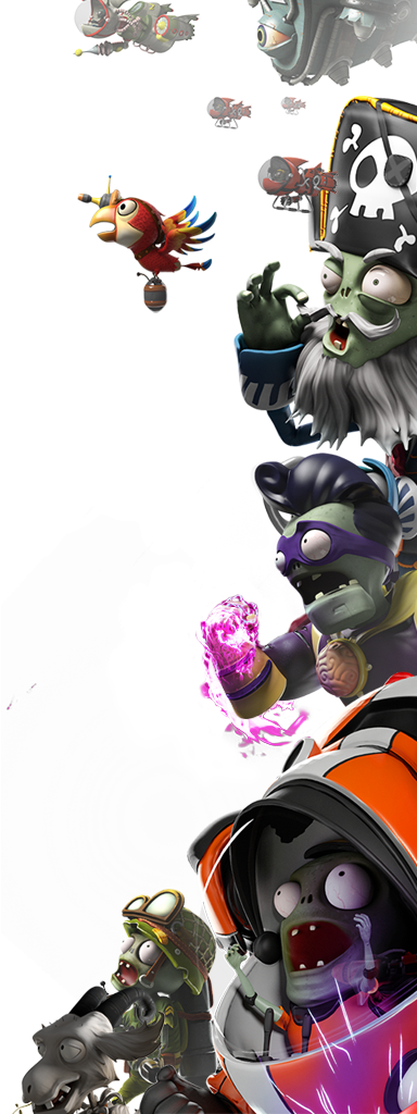 Plants Vs Zombies - Plants Vs. Zombies (384x1024), Png Download
