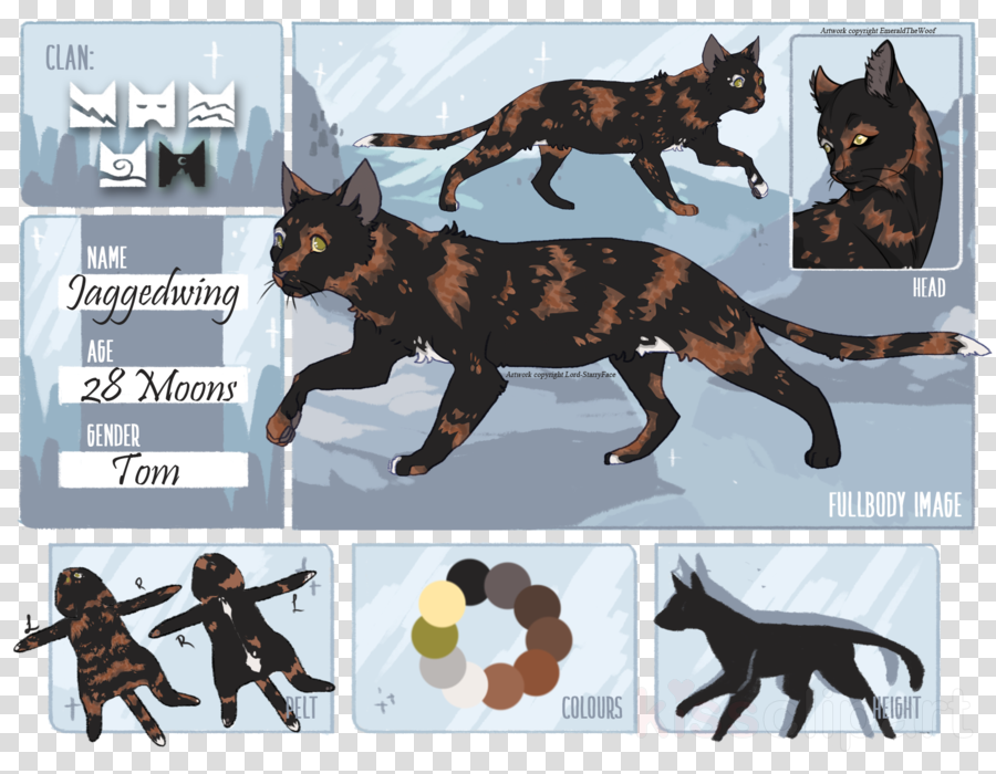 Warrior Cat Oc Ref Skyclan Clipart Cat Skyclan's Destiny - Skyclan's Destiny (900x700), Png Download