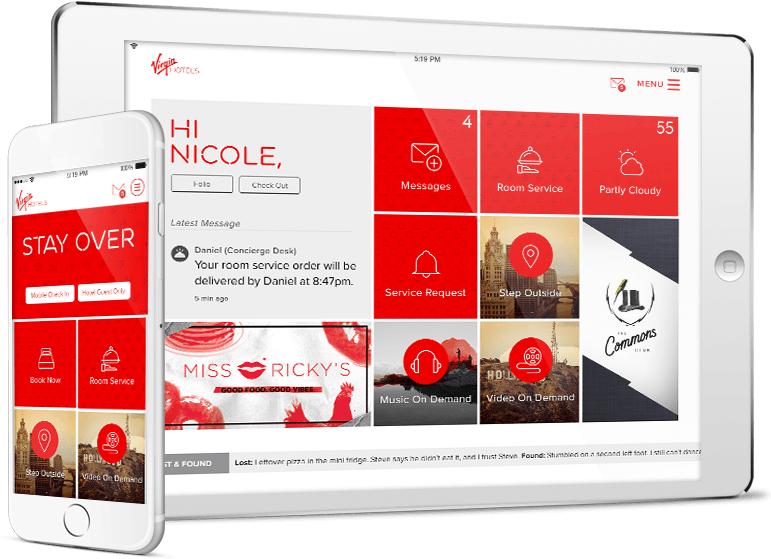 Lucy, The In-house App For Virgin Hotels Chicago - Virgin Hotel App Lucy (792x574), Png Download