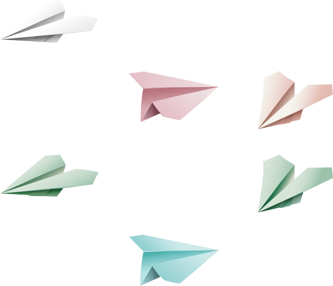 Airplane Clip Colorful Clip Royalty Free Download - Paper Plane (650x569), Png Download