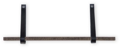 24" Leather Shelf Kit - Leather (900x513), Png Download