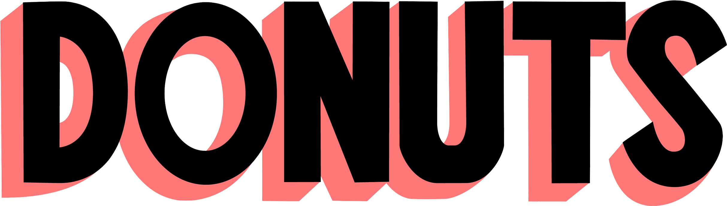 Menu - Donuts Logo Png (2654x855), Png Download