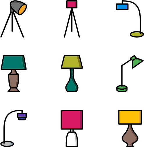 Lamps - Lamp Icons (600x564), Png Download