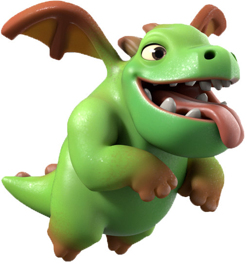 Minero Clash Of Clans Png - Clash Of Clans Bébé Dragon (530x568), Png Download