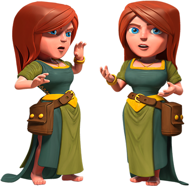 Villager - Clash Of Clans Villagers Png (400x387), Png Download