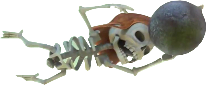 Clash Of Cl - Skeleton From Clash Of Clans (835x468), Png Download