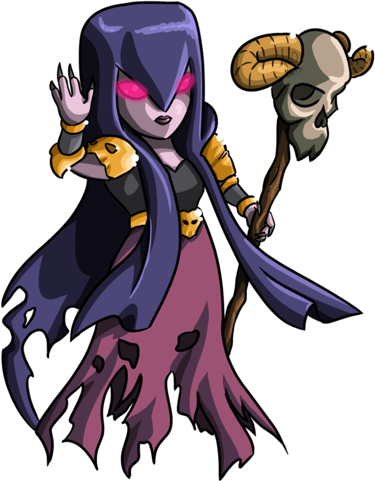 Commission Witch For Katie By Florafox On - Witch Png Clash Royale (786x1017), Png Download