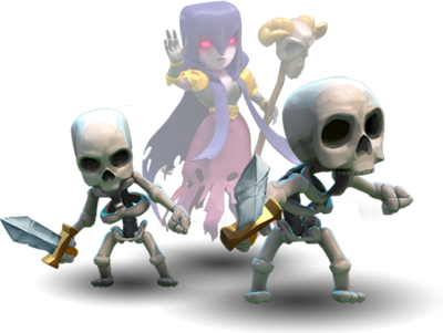 Skeletons - Clash Of Clan Troops Hd (400x301), Png Download