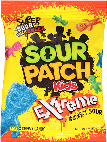 Sour Patch Kids Extreme Soft & Chewy Candy - Sour Patch Kids Extreme (500x500), Png Download