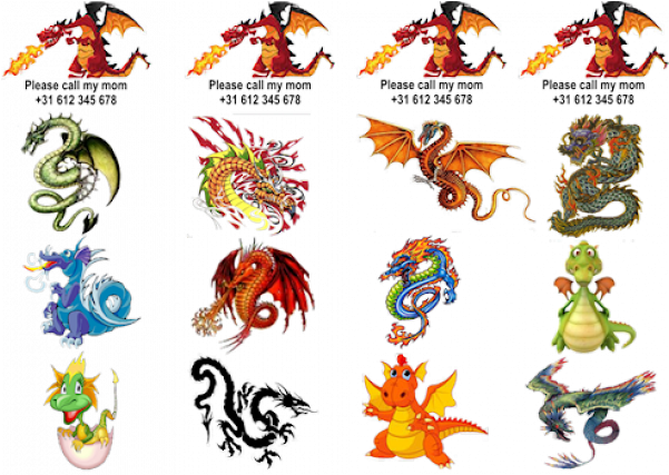 Combined Dragon - Dragon Clipart (600x600), Png Download