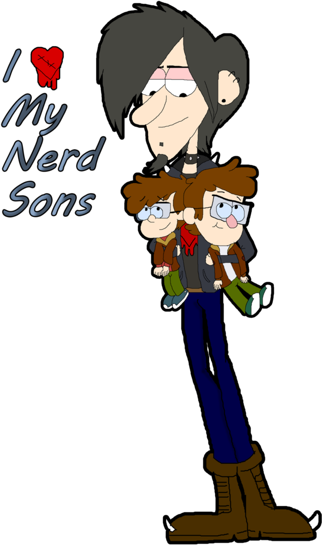 Robbie Valentino And His Twin Sons By Velociprattor - Robbie (684x1168), Png Download
