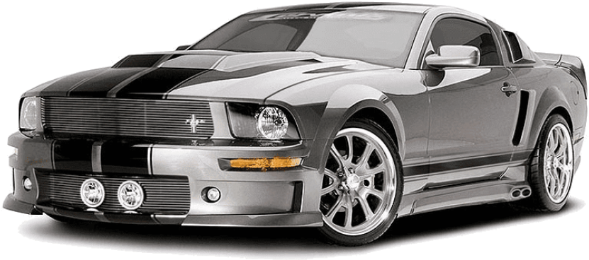 Ford Mustang Custom - 2006 Ford Mustang Eleanor (788x355), Png Download
