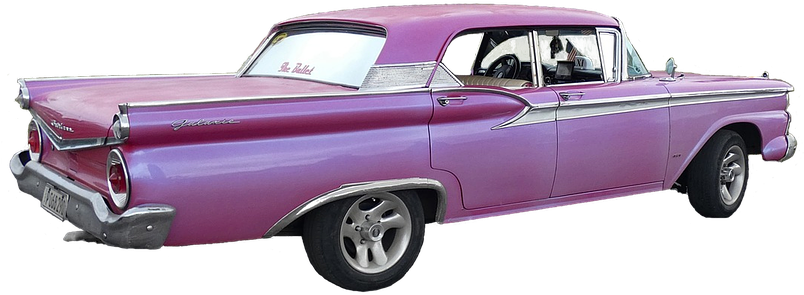 Ford, Galaxic, Car, Vintage, Retro, Classic, Oldtimer - Retro Vintage Png (960x520), Png Download