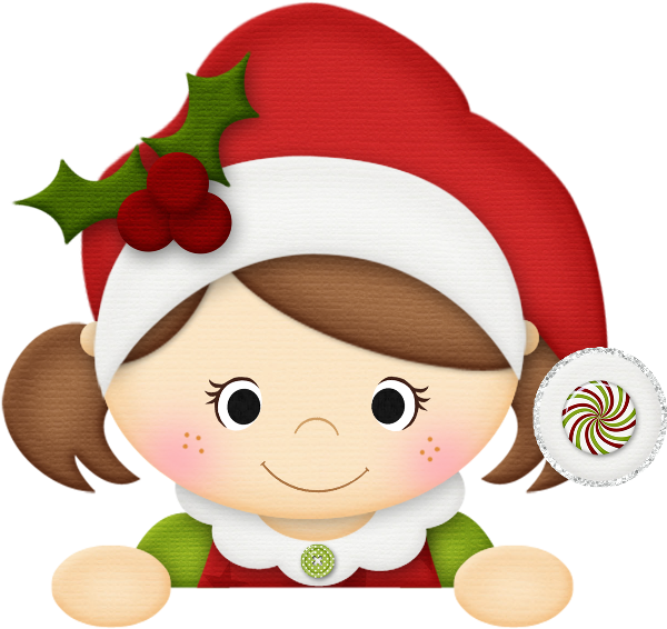 Christmas - Christmas Girl Clipart (600x566), Png Download