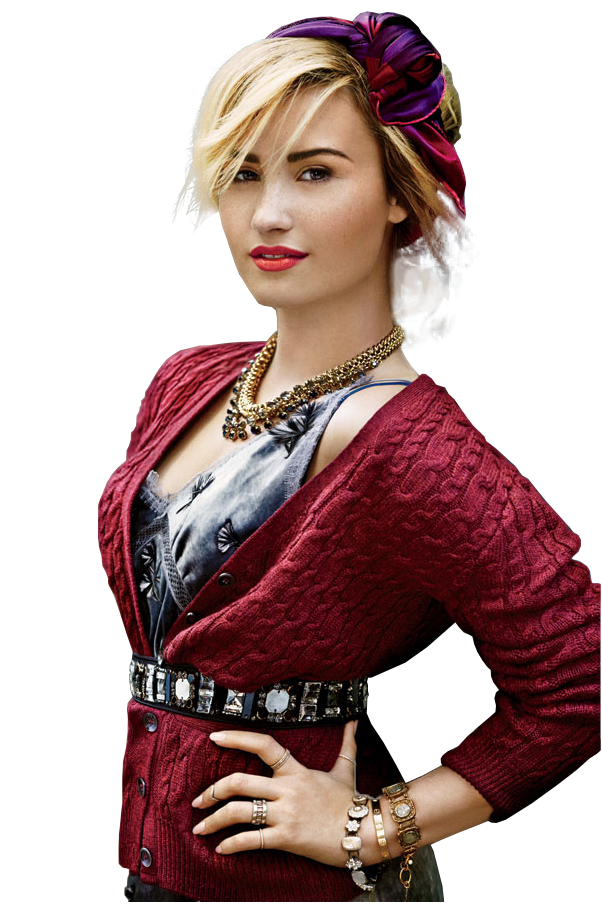 Demi Lovato Png Hq By - Demi Lovato Photoshoot 2012 Teen Vogue (698x1022), Png Download
