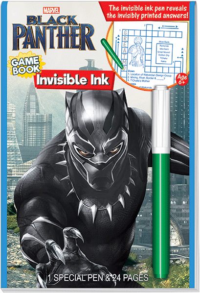 Marvel's Black Panther - Black Panther Ink (409x598), Png Download