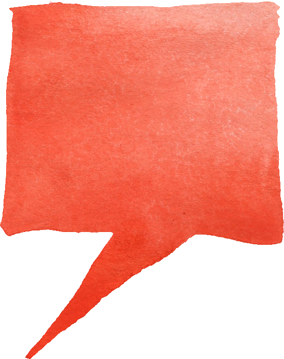 7 Orange Watercolor Speech Bubble - Flag (558x704), Png Download