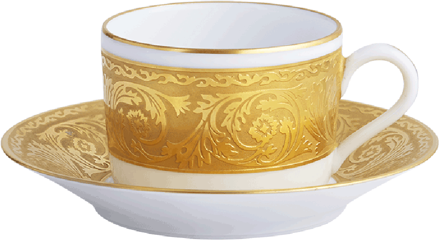 Gold Tea Cup Png (1507x1000), Png Download