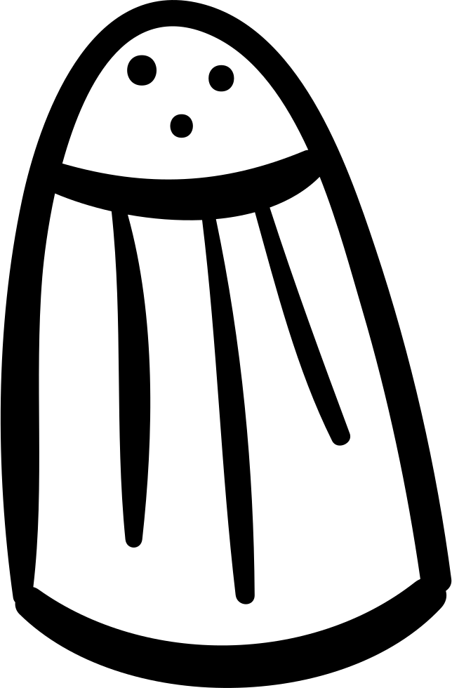 Salt Shaker Hand Drawn Tool Comments - Pepper Salt Cartoon Transparent (644x980), Png Download