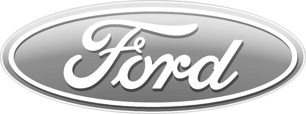 Ford - Chroma 5681 Oval Ford Logo Stick-onz Decal (1000x375), Png Download