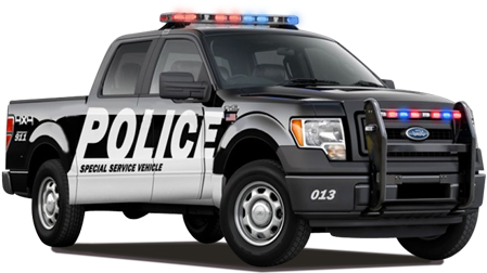 Ford - Police Car Truck Png (450x340), Png Download