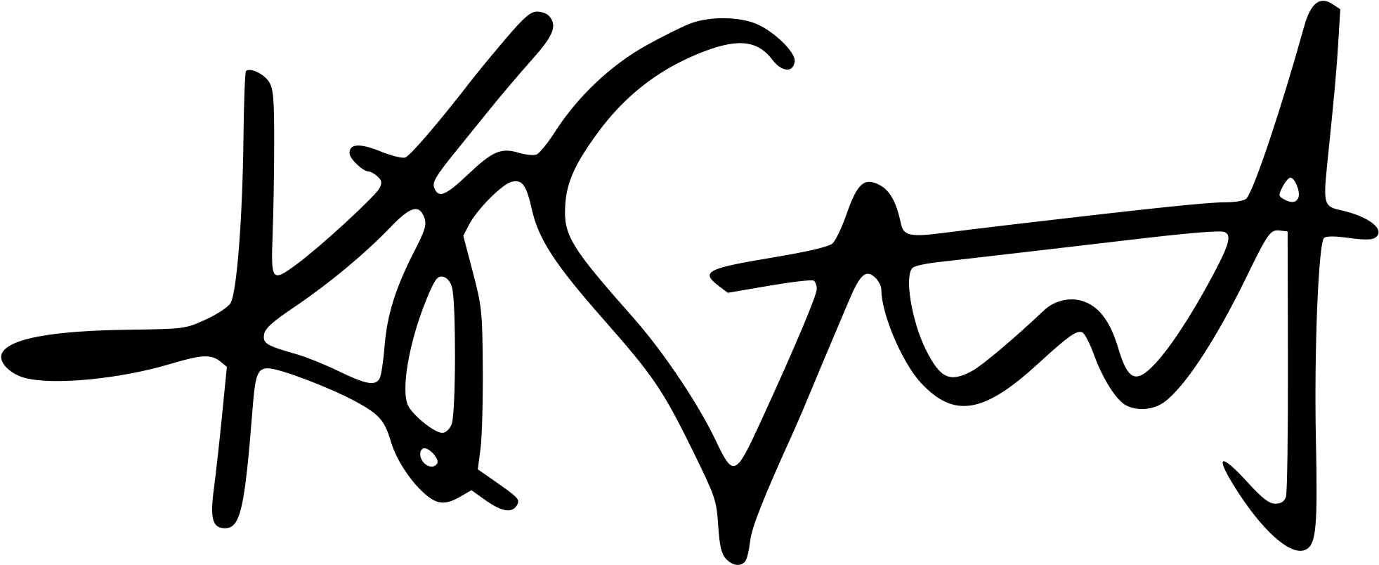 Open - Kristen Stewart Signature (2000x827), Png Download