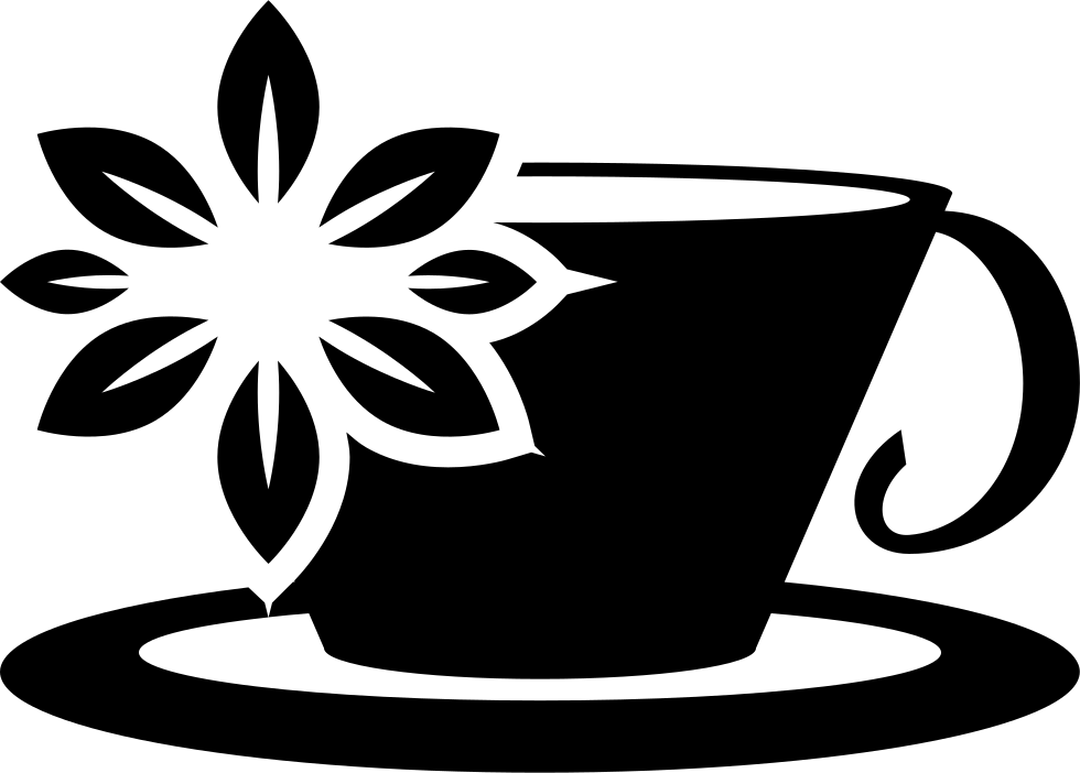 Lilac Tea Cup With A Flower Comments - Icon Teacup (980x702), Png Download
