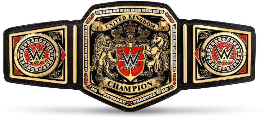 Wwe United Kingdom Championship Belt (900x506), Png Download