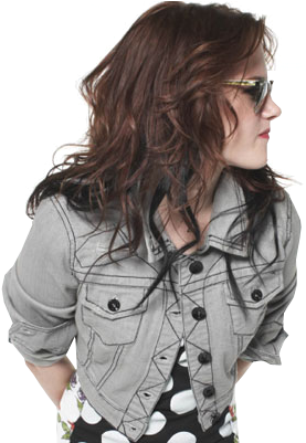 Kristen Stewart - - Kristen Stewart Red And Black Hair (400x400), Png Download