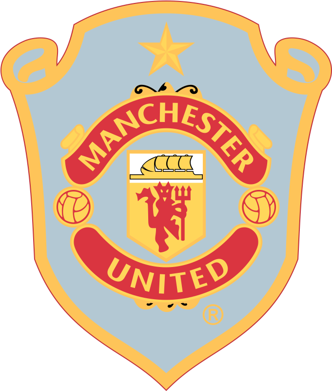 David Beckham - Manchester United 1998 99 Logo (800x800), Png Download