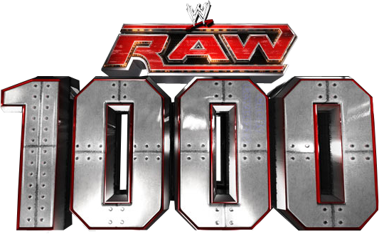 1 / - Wwe Raw 1000 Logo (533x329), Png Download