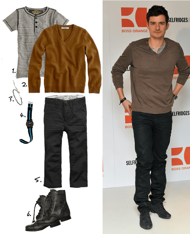 Orlando Bloom Boss Orange (650x800), Png Download