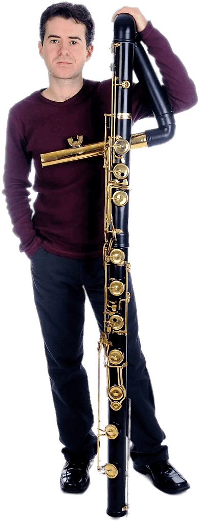 Musician Holding Contrabass Flute Png - Contrabass Flute Price (530x1024), Png Download