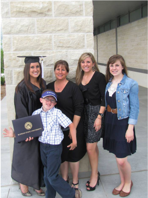 Kelly , Her Youngest Brother David (front), Her Mother - University (1000x667), Png Download