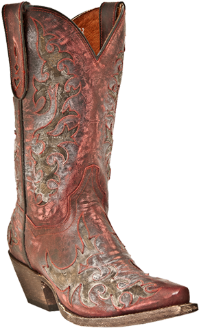 Cowboy Boot Png Background Image - Dan Post Women's Zephyr Boot,red,6 M Us (500x568), Png Download