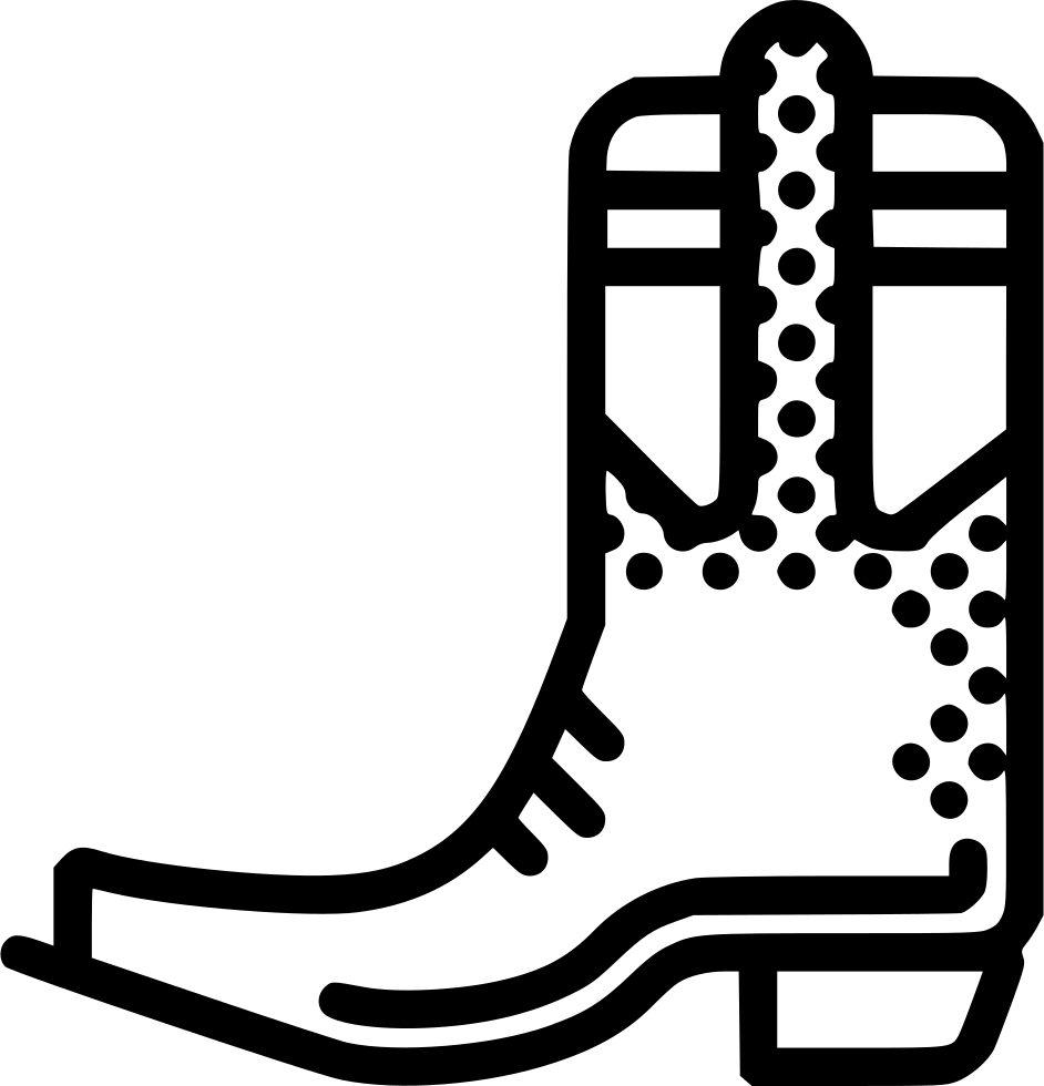 Cowboy Boot - (942x980), Png Download